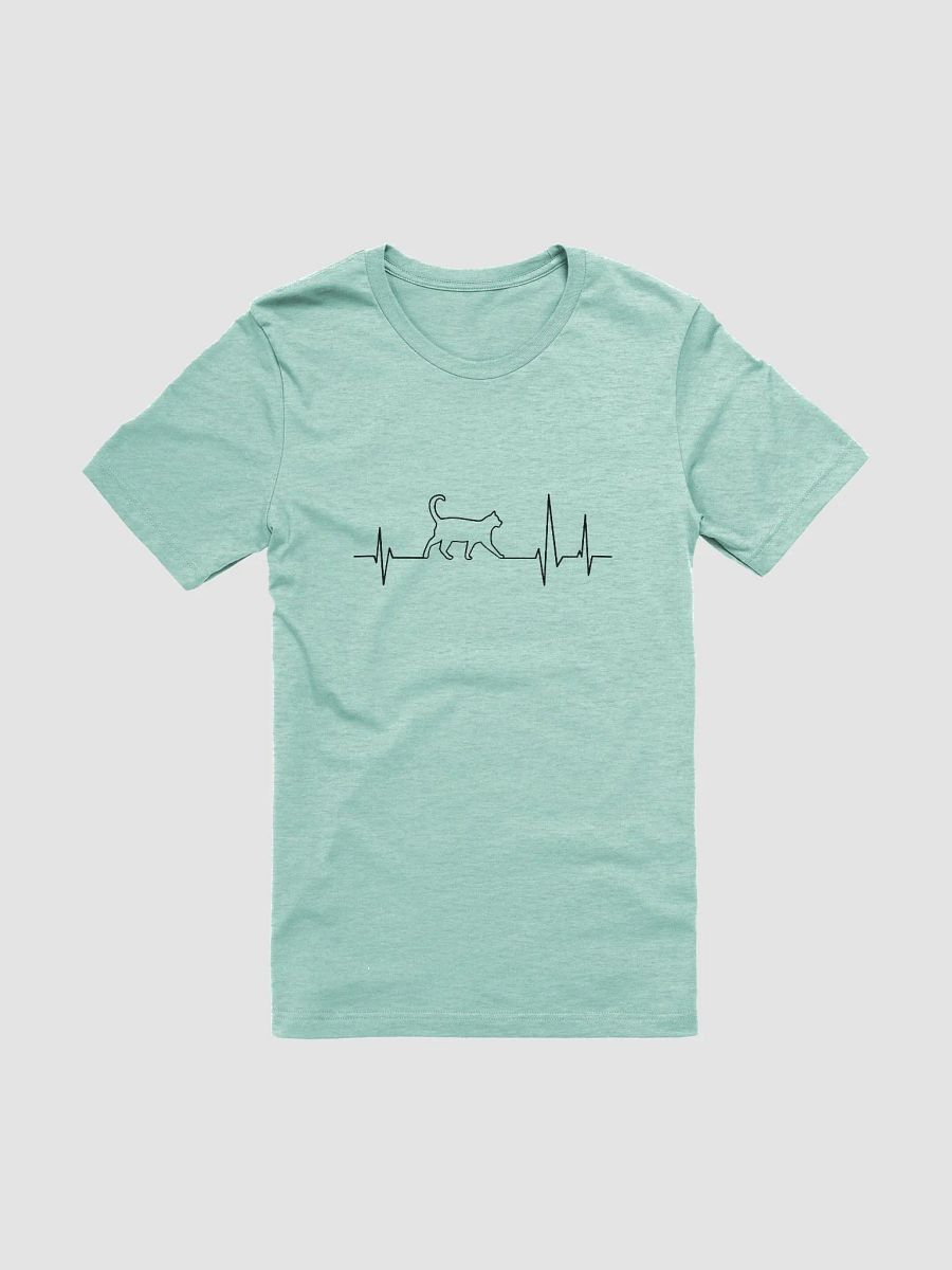 "Cat electrocardiogram" t-shirt product image (1)