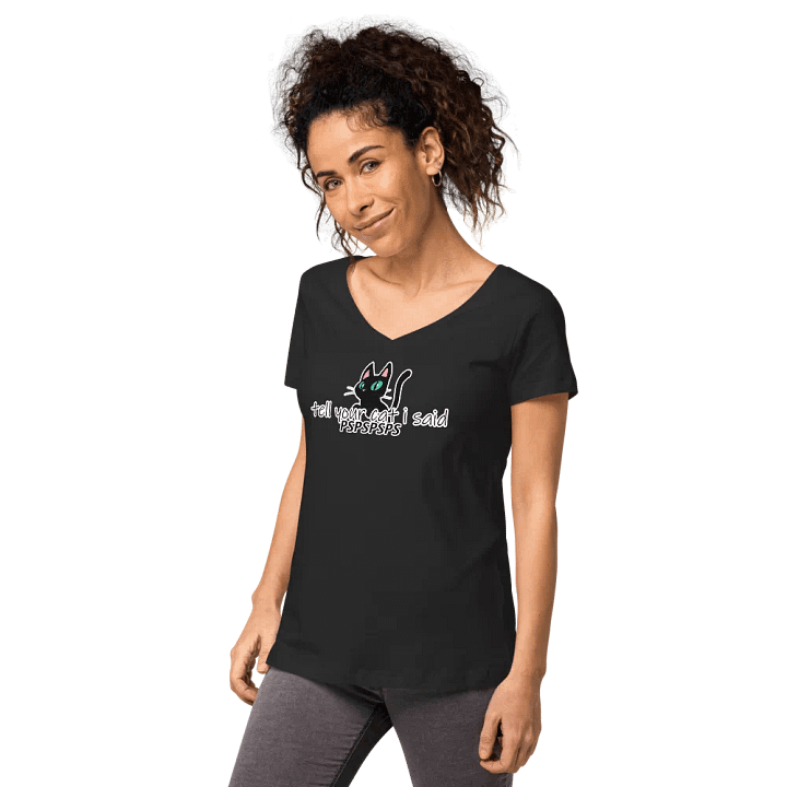 Tell Your Cat Women's V-Neck T-Shirt product image (1)