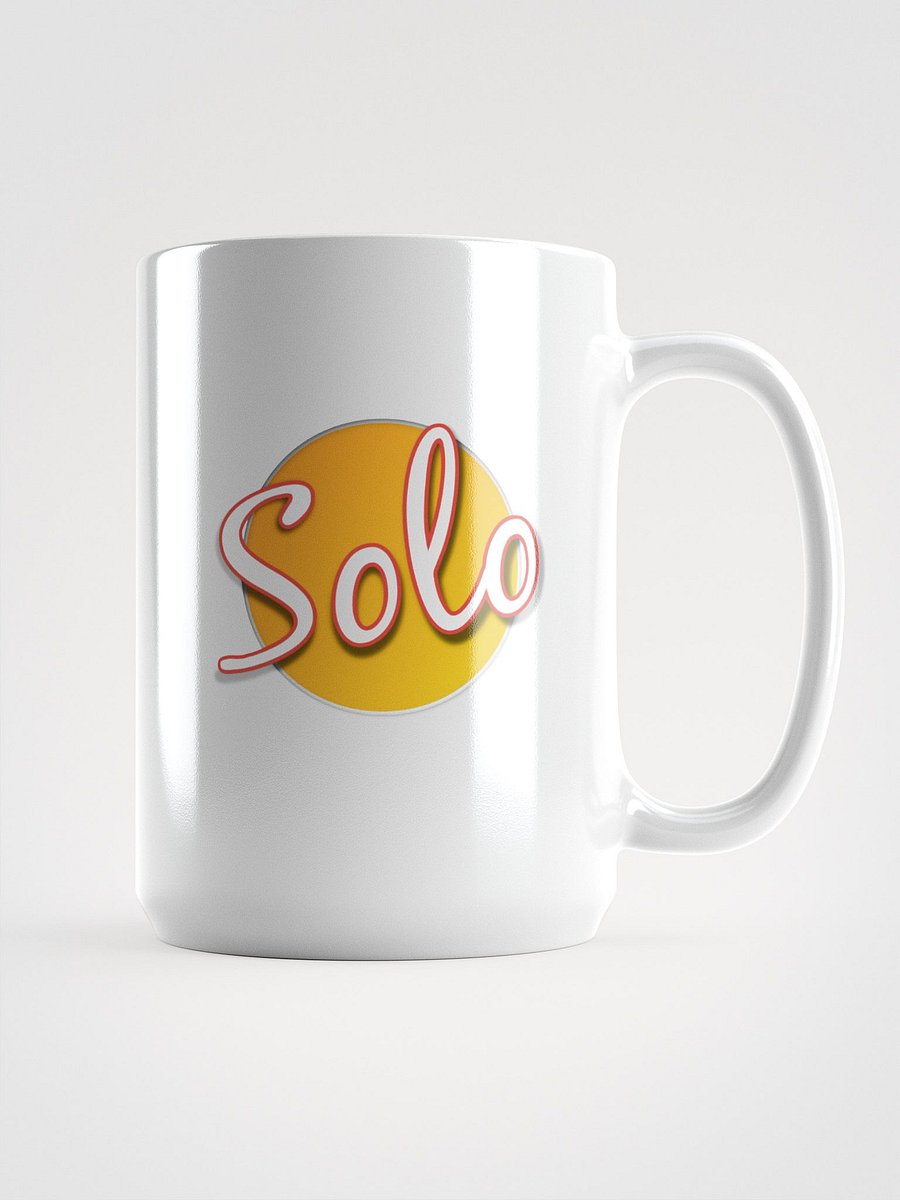 Solo Script White Glossy Mug product image (1)
