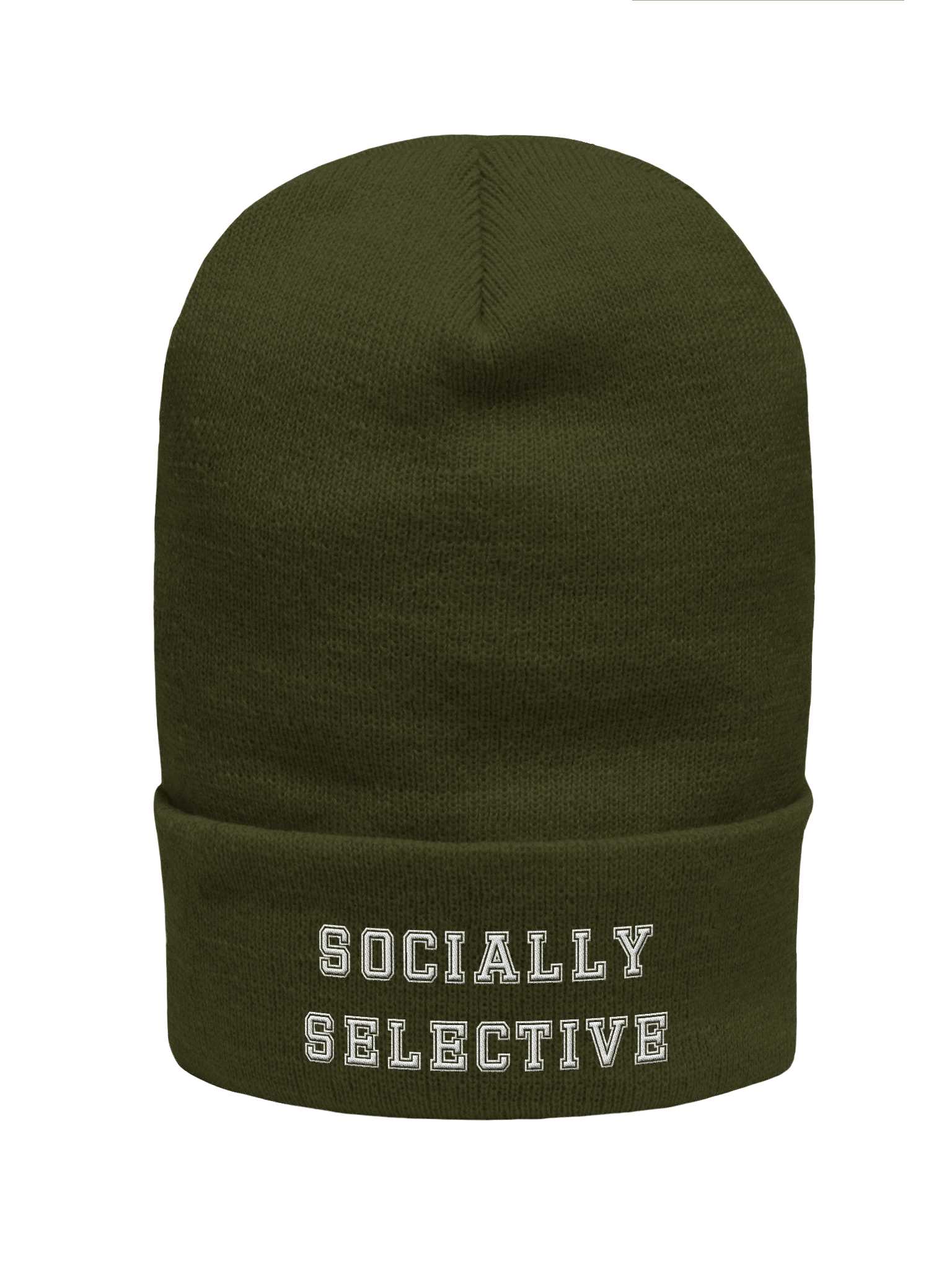 SOCIALLY SELECTIVE Beanie – Cozy & Unbothered product image (1)