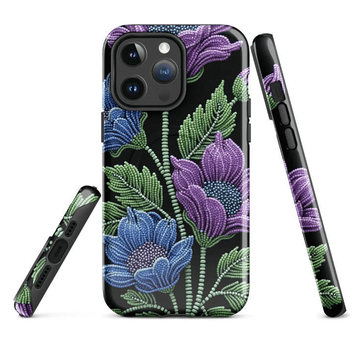 Floral Beadwork iPhone® Tough Case product image (1)