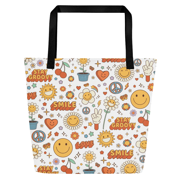 Groovy Vibes Large Tote Bag product image (1)