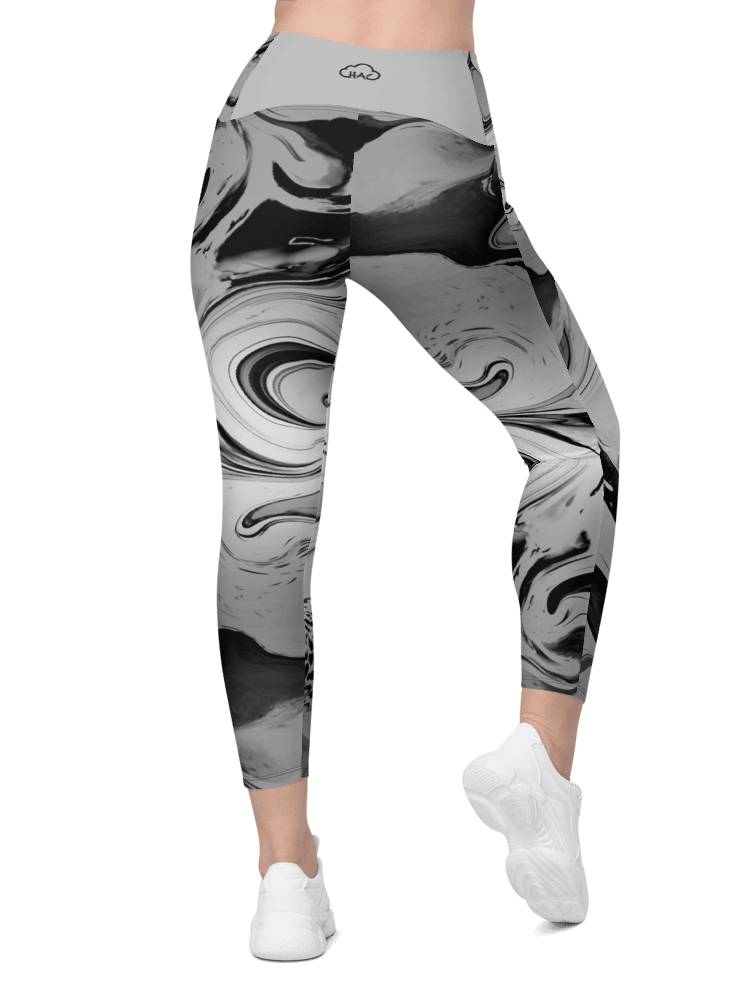 Black Marble-Leggings with Pockets product image (9)