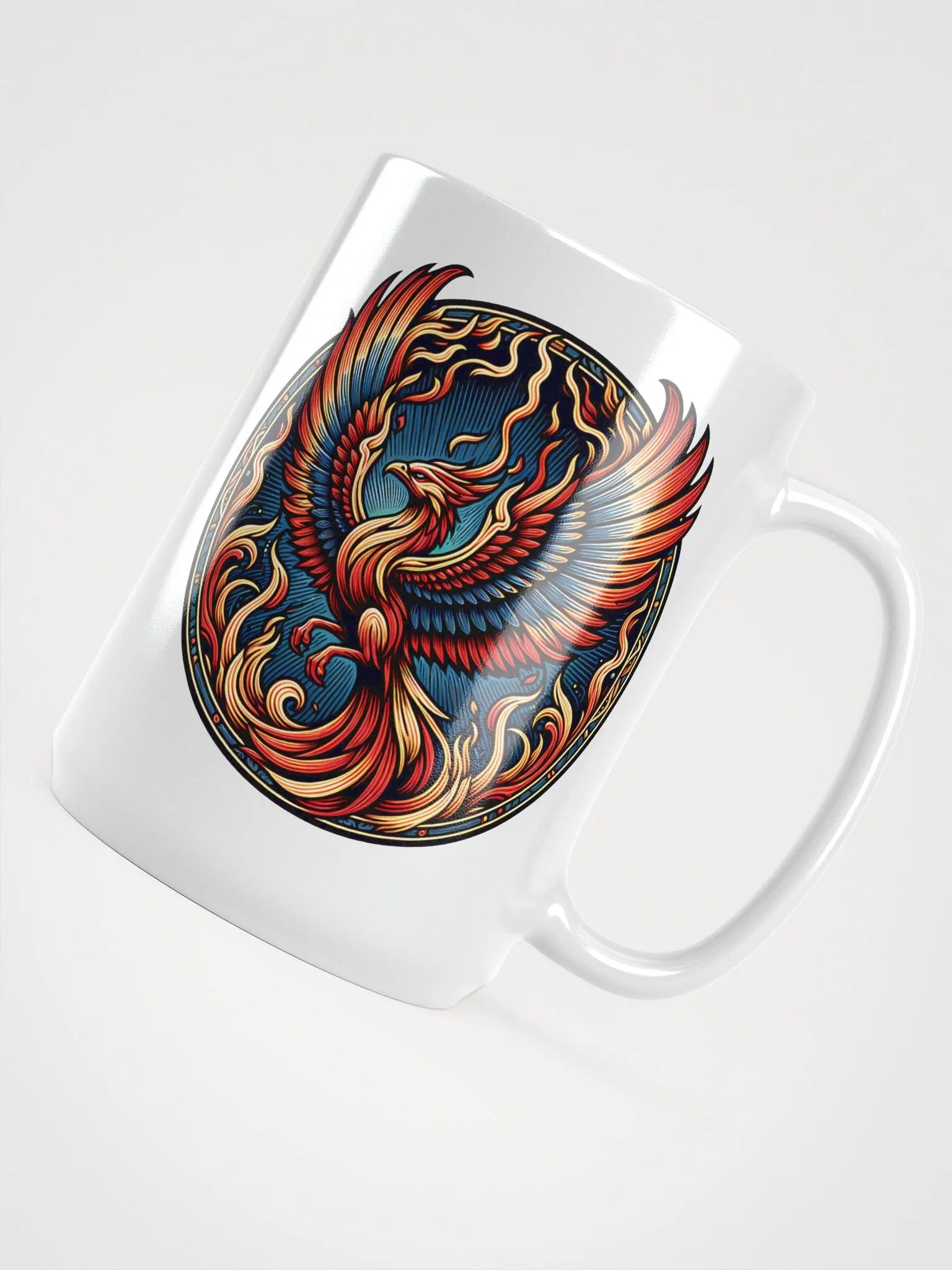 Phoenix Emblem Coffee Mug – Sip with Strength and Renewal 🔥🦅 product image (4)