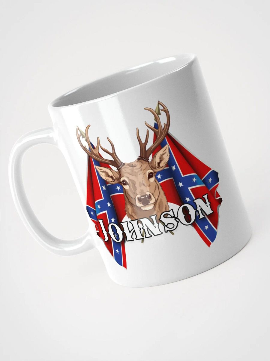 "Johnson" Rebel Redneck Deer - White Mug product image (1)