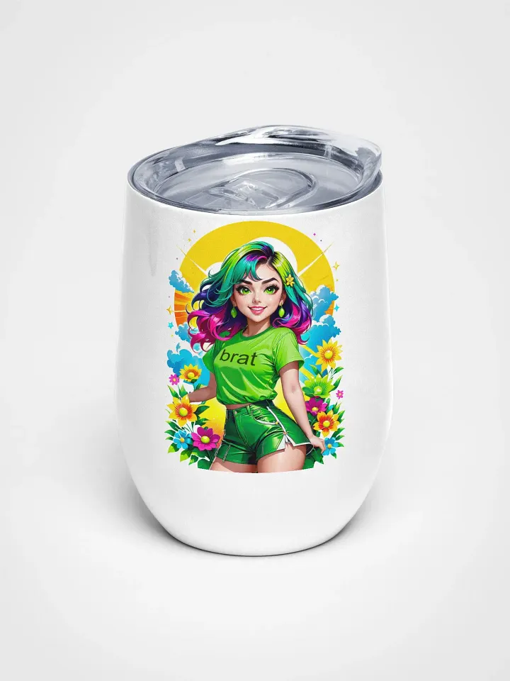 Brat - Wine Tumbler Cup - 12 oz - High-Grade Stainless Steel - v3 product image (1)