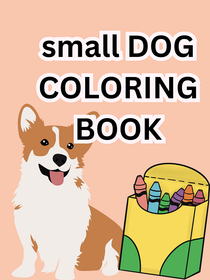 FREE small DOG COLORING BOOK product image (1)