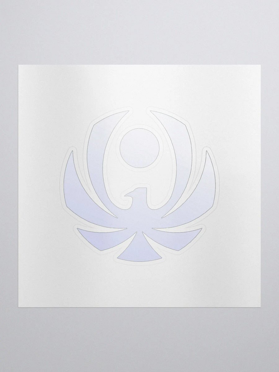 CroweGamingg Kiss Cut Stickers White Logo Stickers product image (1)
