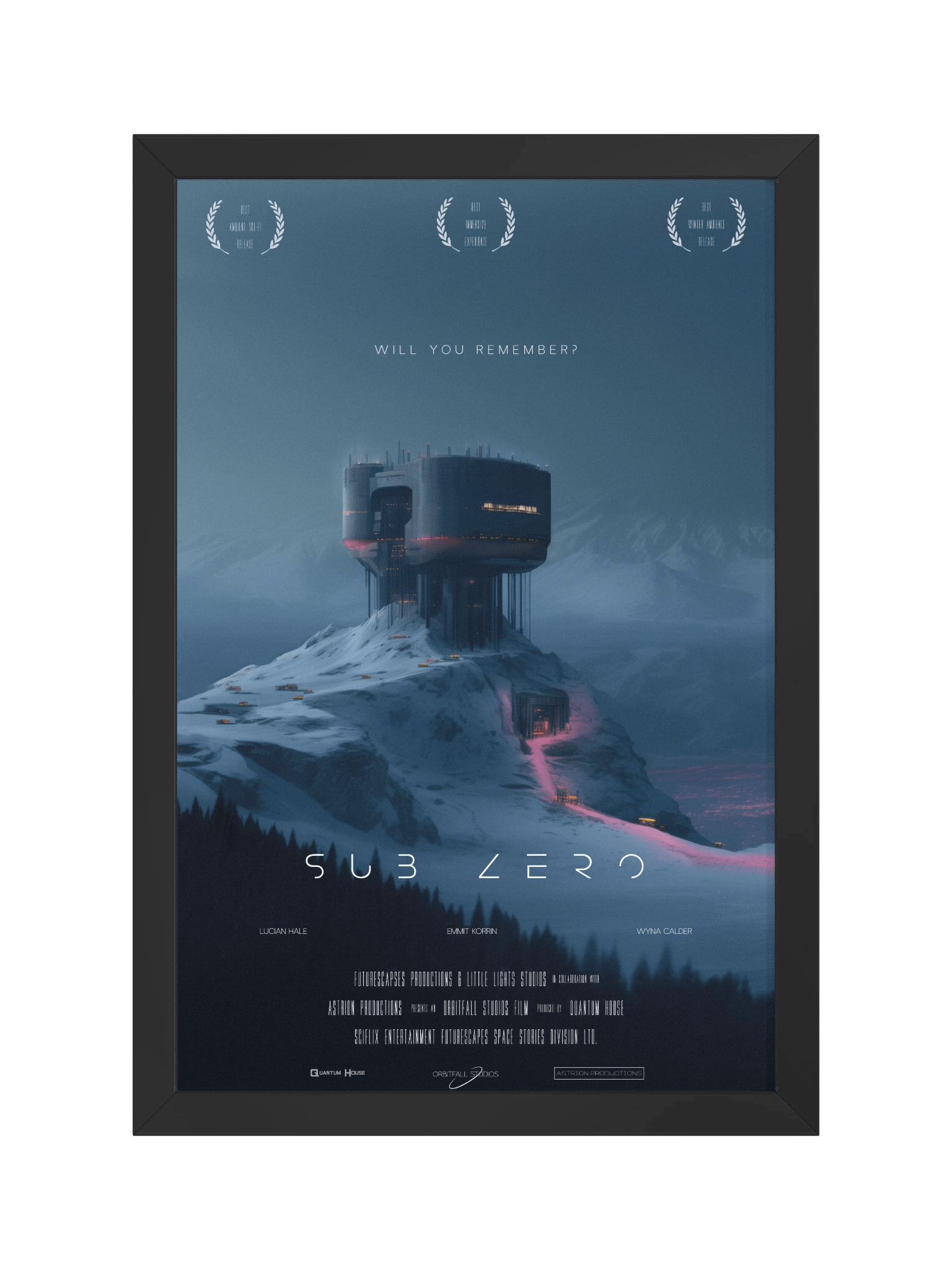 Sub Zero - Faux Movie Poster (Framed) product image (1)