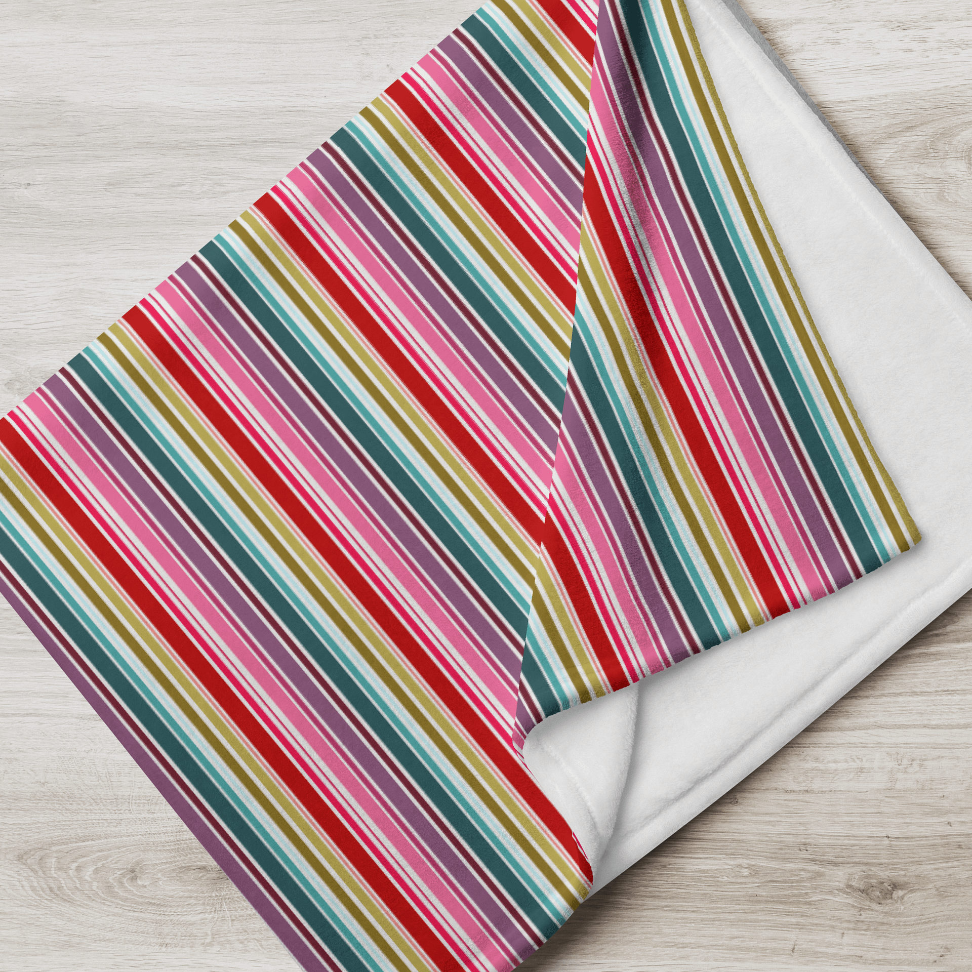 Candy Stripes Pattern Throw Blanket product image (2)