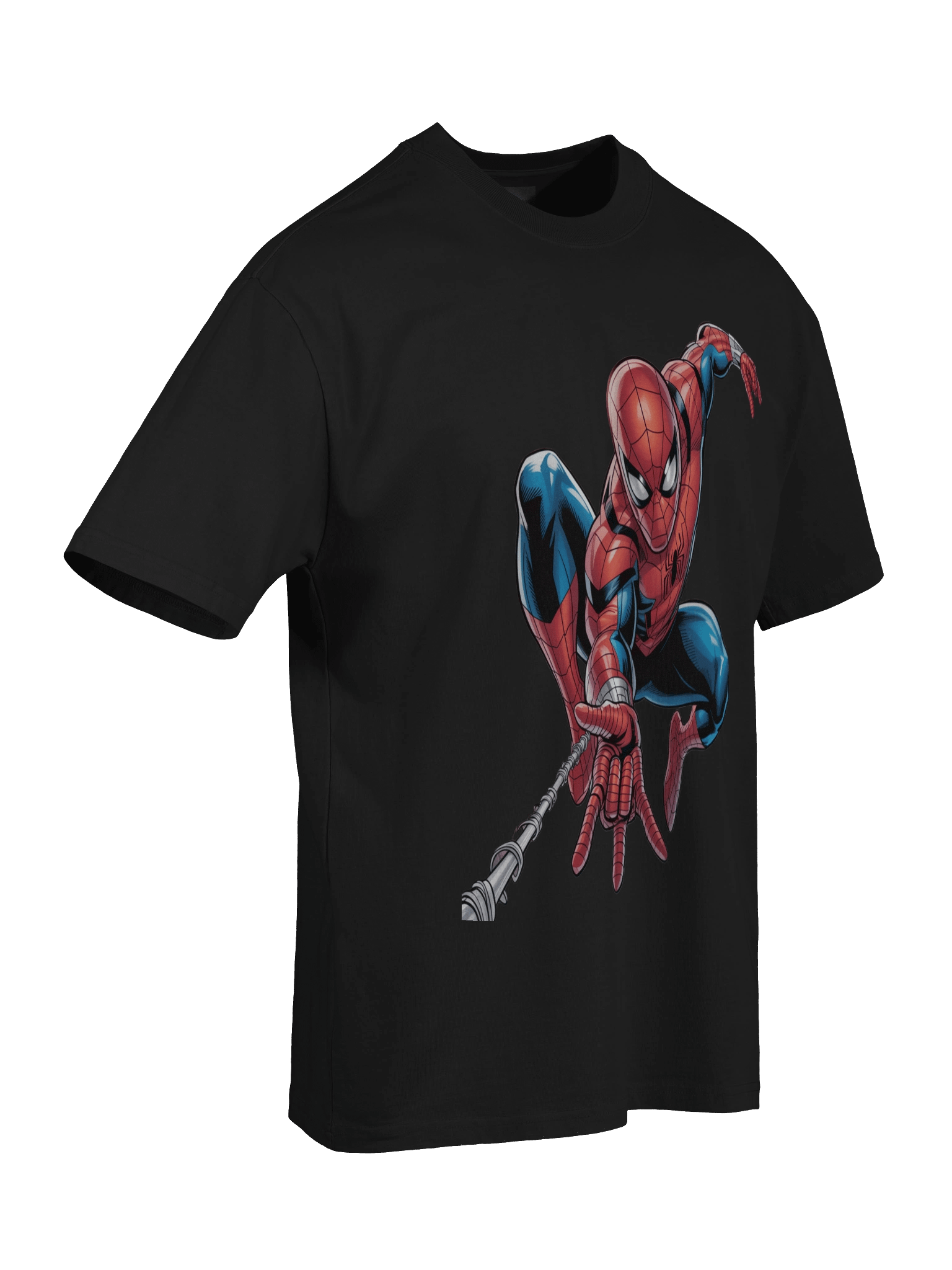 Spider-Man Web Shadow Leap Oversized Faded T-Shirt product image (8)