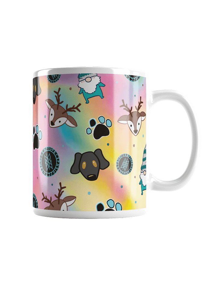 PRIDE Rainbow Stream Pattern Glossy Mug product image (1)