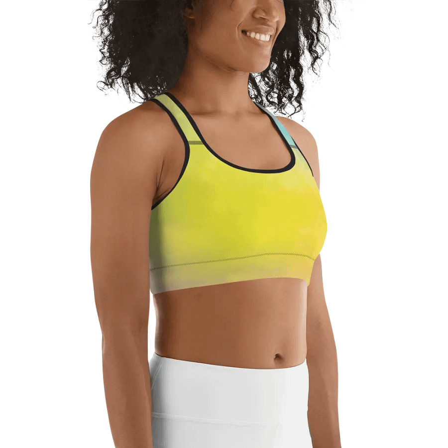 Blur cloud rainbow Design Sports Bra - V9 product image (11)