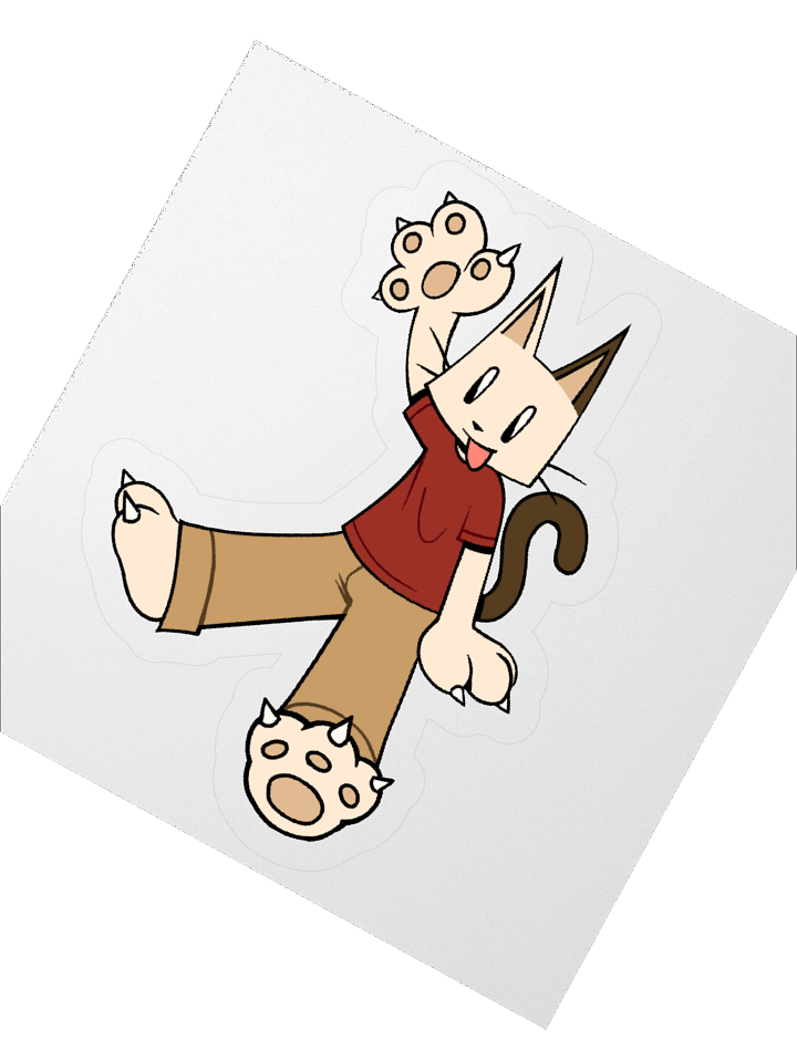 Katie waving sticker product image (2)