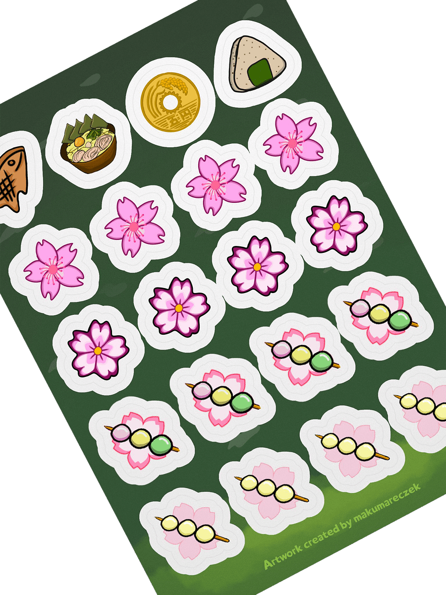 Spring Emotes Set - Kiss Cut Sticker Sheet product image (2)