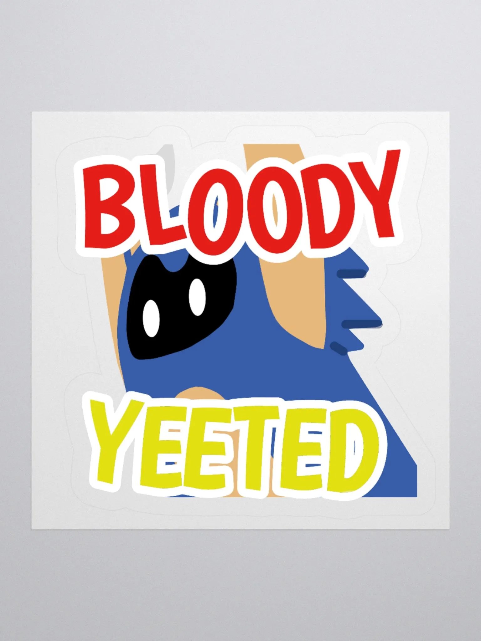 Bloody Yeeted Kiss Cut Sticker product image (1)