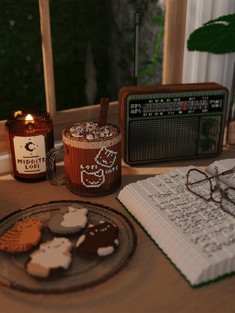 Read with me 🌙 art print product image (1)