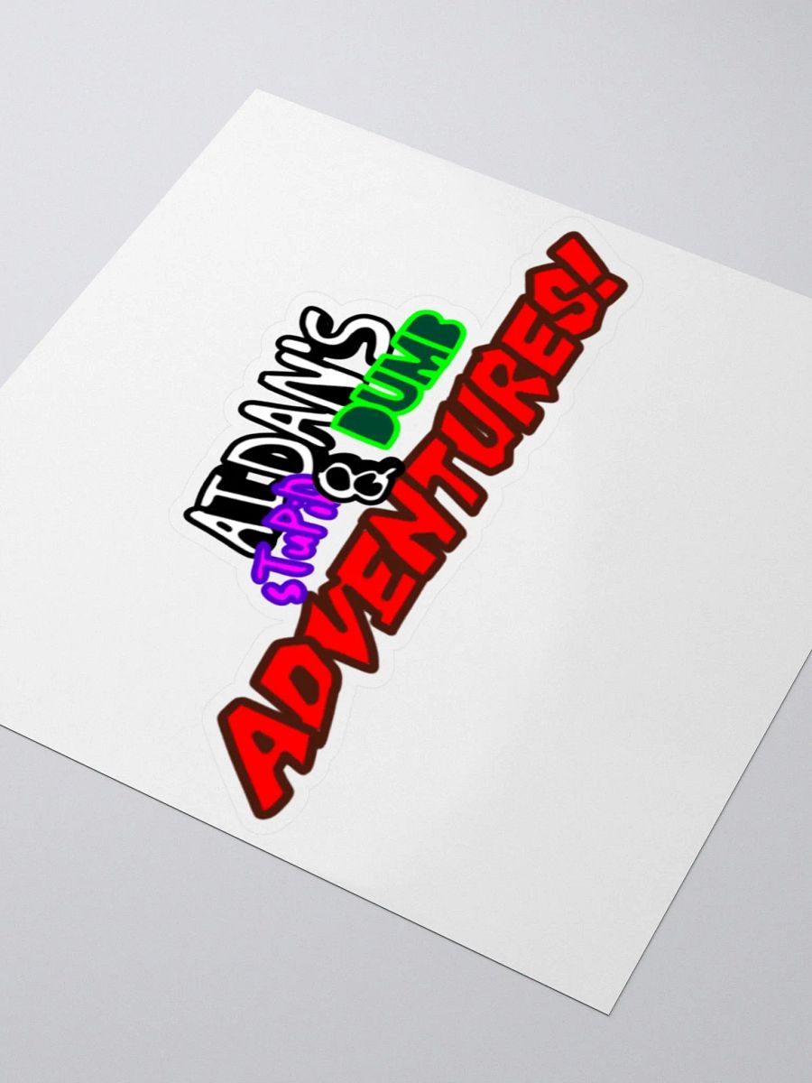 ''AIDAN'S STUPID DUMB ADVENTURES'' sticker product image (3)