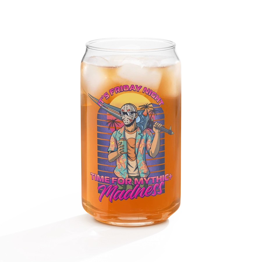 Synthwave Mythic+ Madness Can-Shaped Glass product image (11)