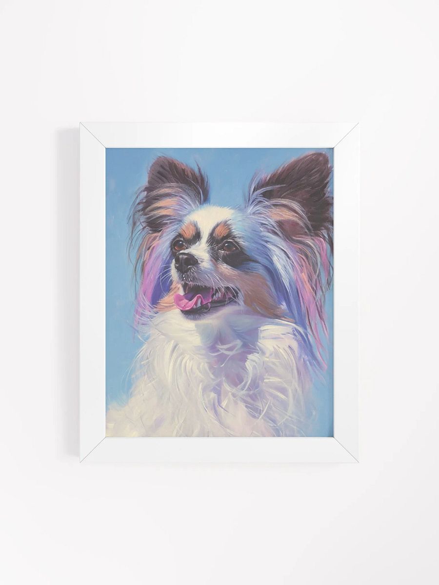 Whimsical Fluffy Dog Portrait Framed Poster product image (4)