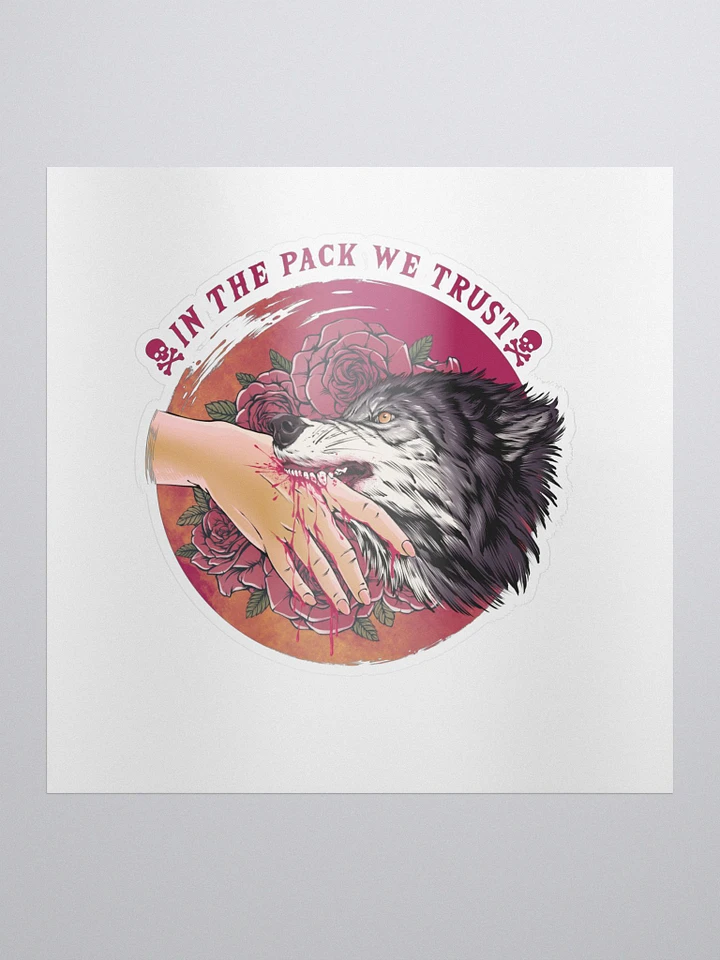 In the Pack We Trust Sticker product image (1)