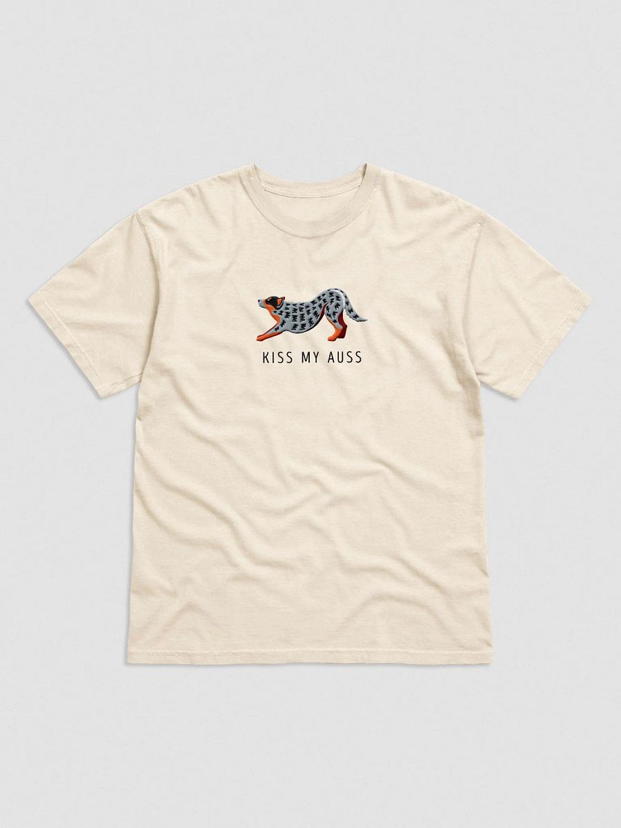 Kiss My Auss T-Shirt(Embroidered) of an Australian Cattle Dog(Blue Heeler) product image (4)