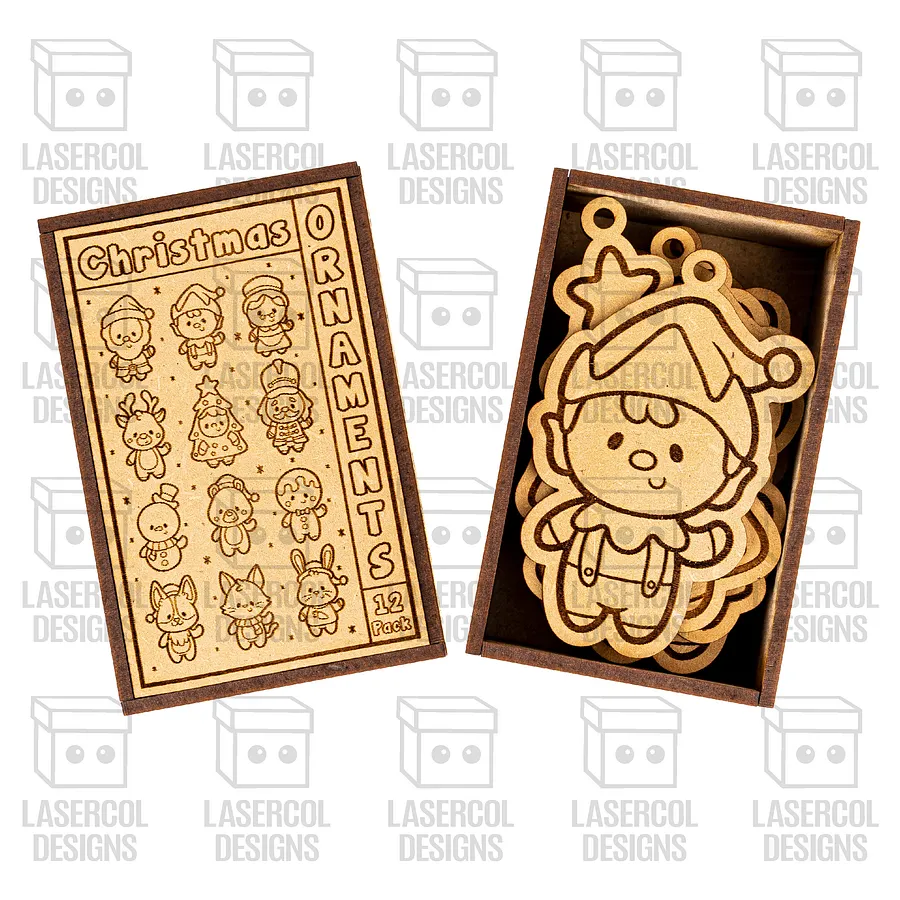 Ornaments Box - Laser Cut Files Christmas product image (4)