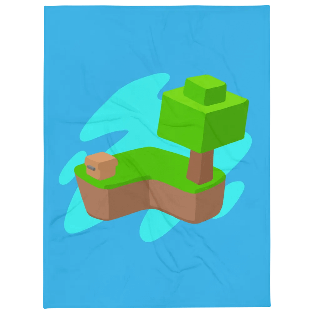 Skyblock Blue Blanket product image (4)