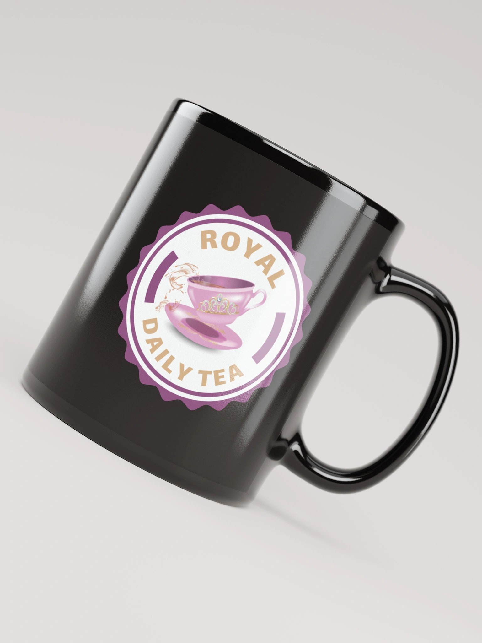 Royal Daily Tea Badge Mug Black- 11oz product image (4)