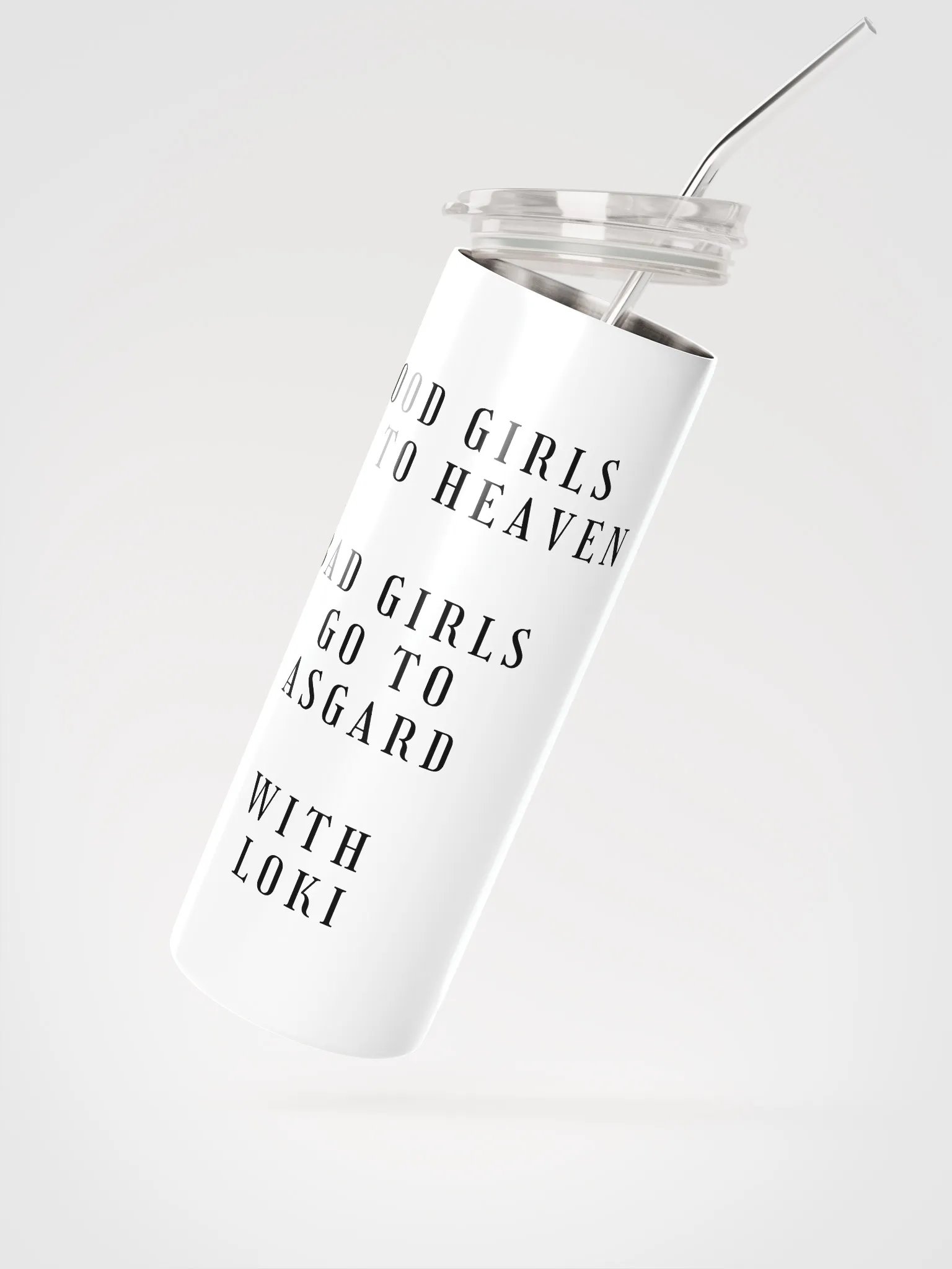 Good girls, Bad girls - White tumbler product image (3)