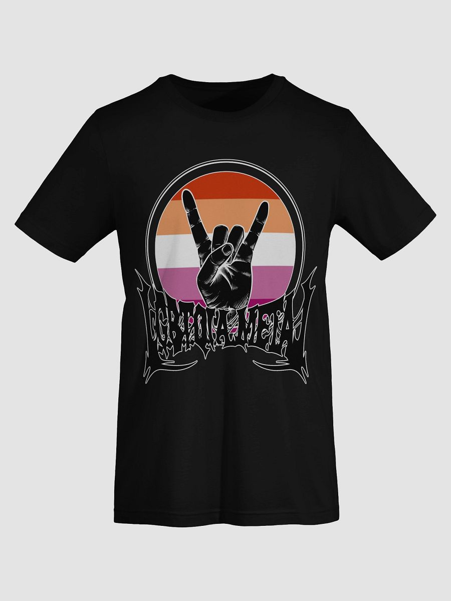 LGBTQIA Lesbian Flag Unisex Shirt product image (4)