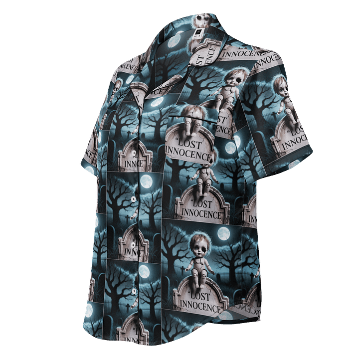 Midnight Veil Designs 'Lost Innocence' Gothic Pyjama Top - All-Over Print Women's Short Sleeve product image (1)