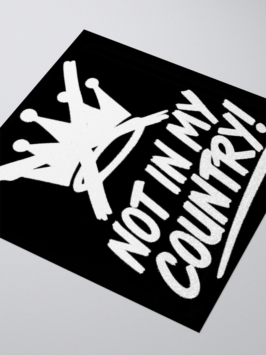 NO KINGS NOT IN MY COUNTRY Kiss Cut Stickers product image (7)