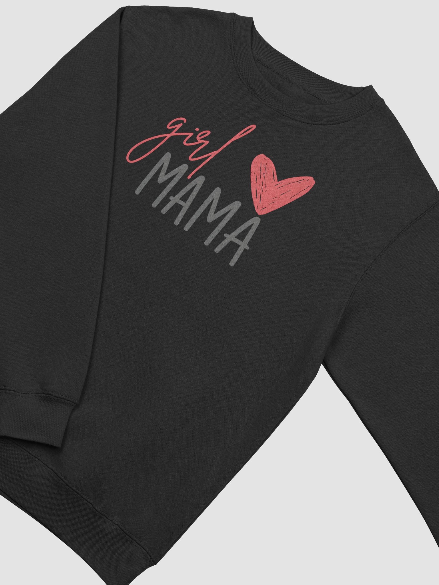 Girl Mama Crewneck Sweatshirt | Handwritten Script Mom Top | Cute and Cozy Gift product image (2)