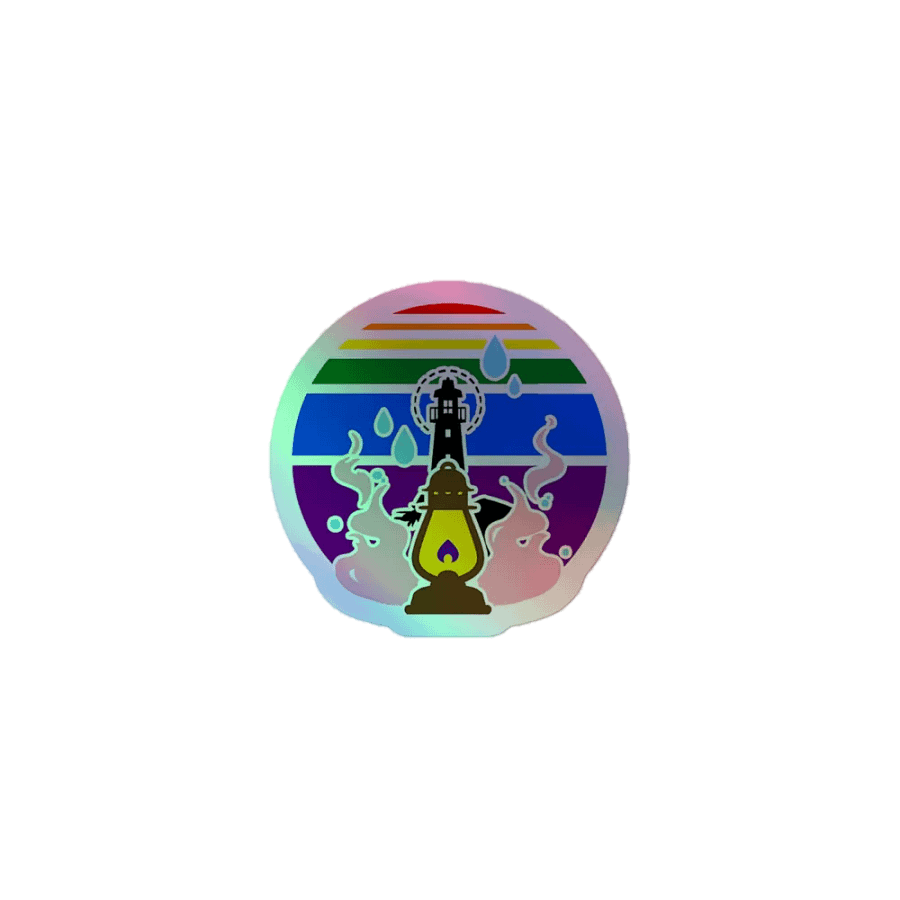 Holo-Pride at the Lighthouse | Kiss-Cut Holo Sticker product image (1)