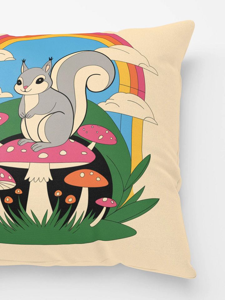 Comfy Pillow: Pooky Chilling on a Pink Mushroom, Image Only product image (3)