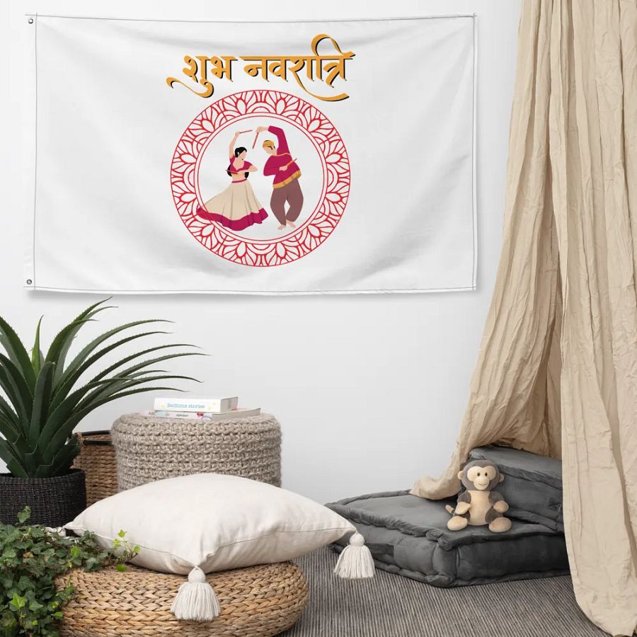 Navratri Flag/Banner - Enjoy your Festival with family product image (5)