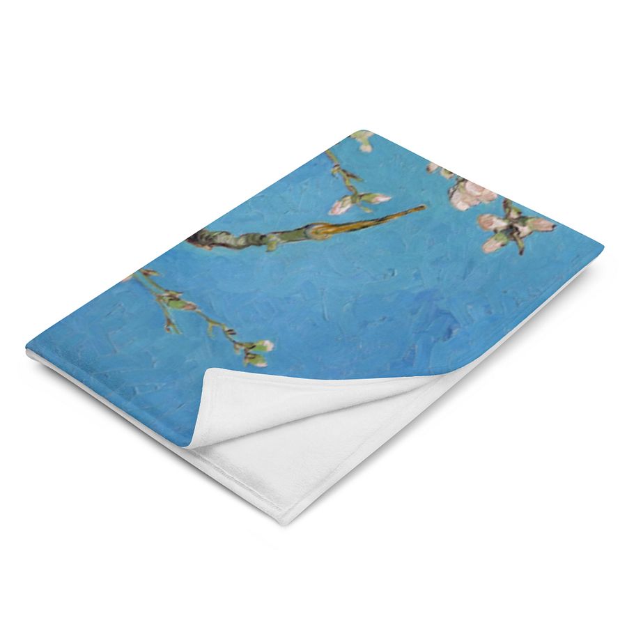 Almond Blossoms Van Gogh All-Over Print Throw Blanket product image (5)
