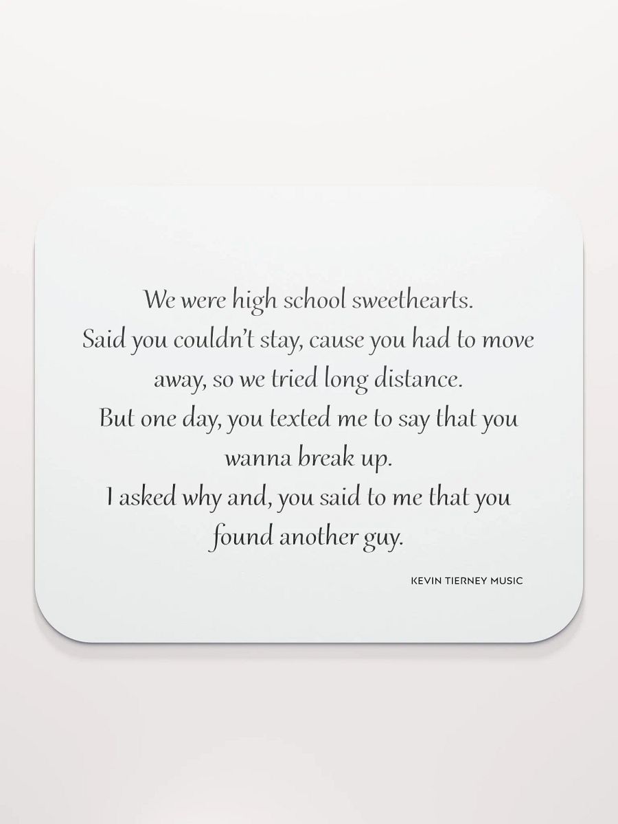 We Were High School Sweethearts Verse Mouse Pad product image (1)