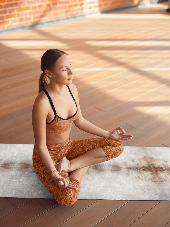Grunge Gold Abstract Yoga Mat product image (1)