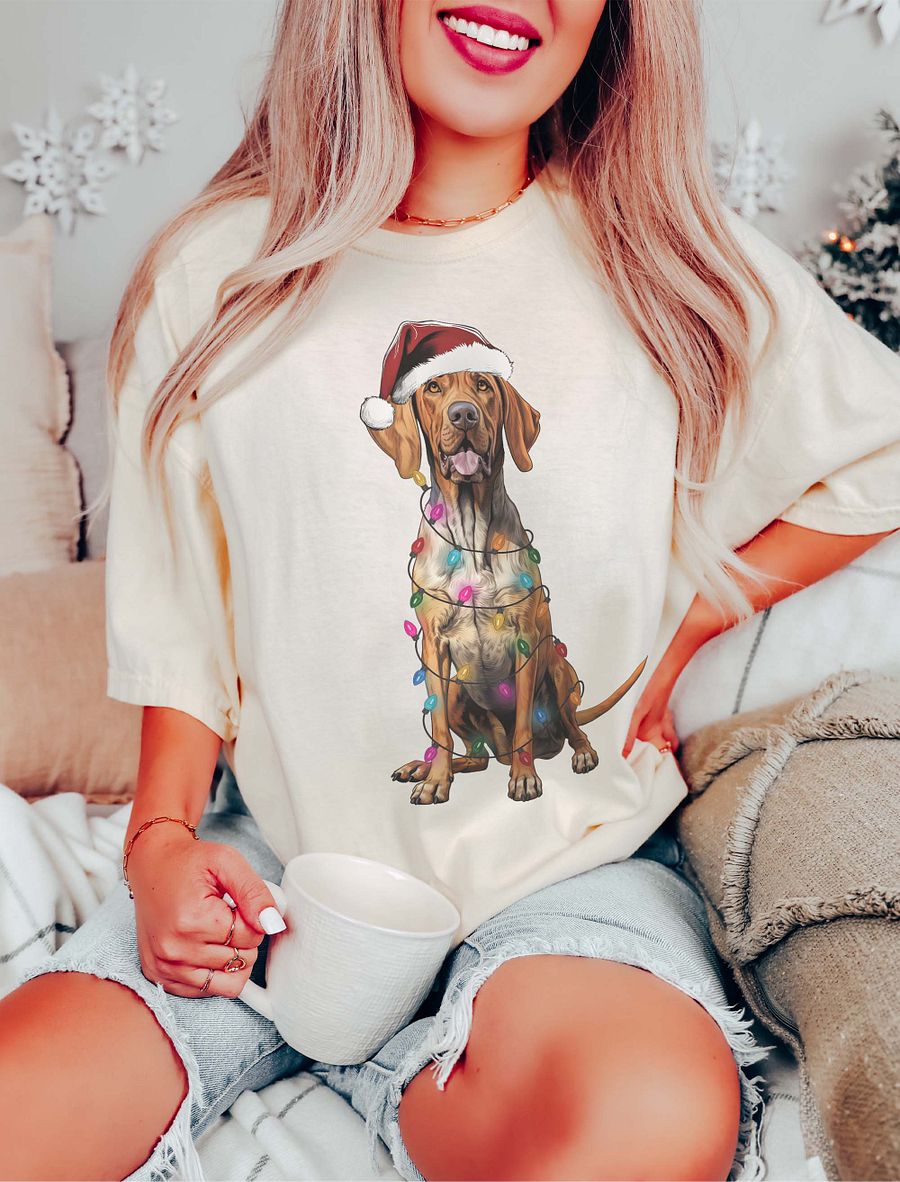 Funny Redtick Coonhound Christmas T-Shirt for Coonhound Paw-rents product image (16)