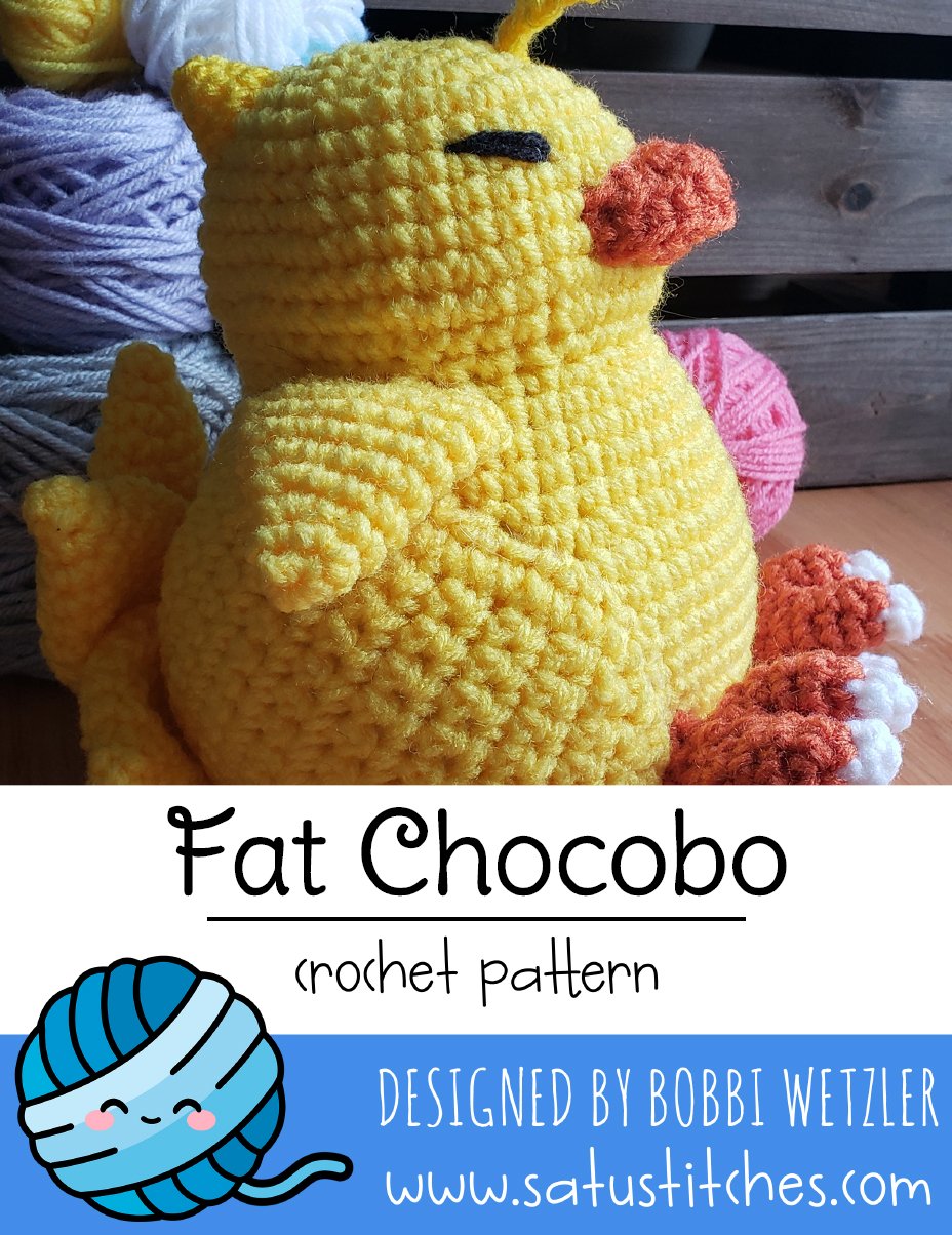 Fat Chocobo Crochet Pattern product image (4)
