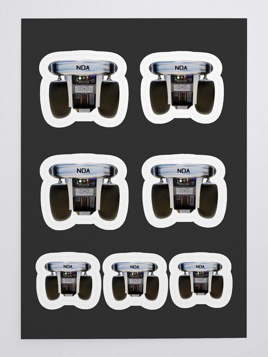 NDA Jetpack Kiss Cut Sticker Sheet with Background by Allcolor product image (3)