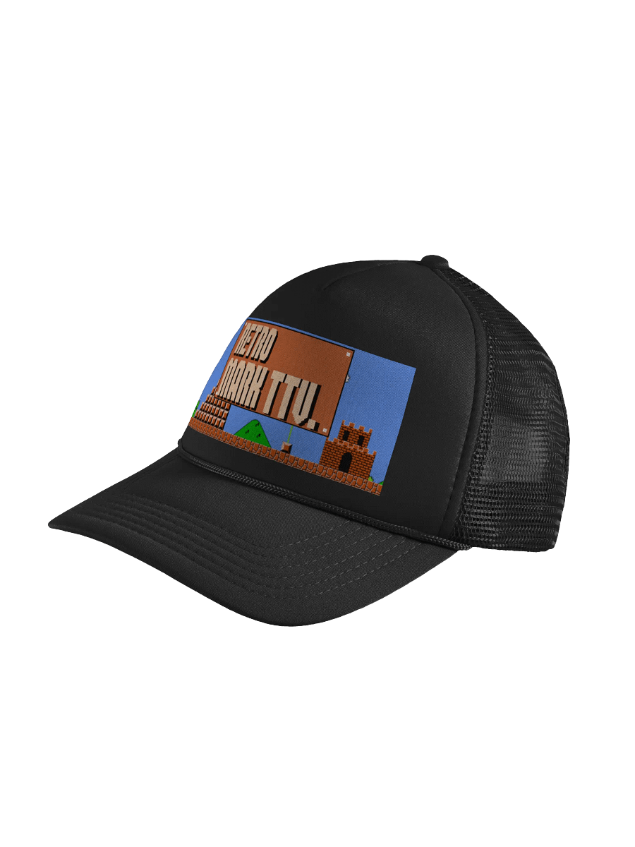Pixelated Paradise Foam Trucker Hat product image (8)