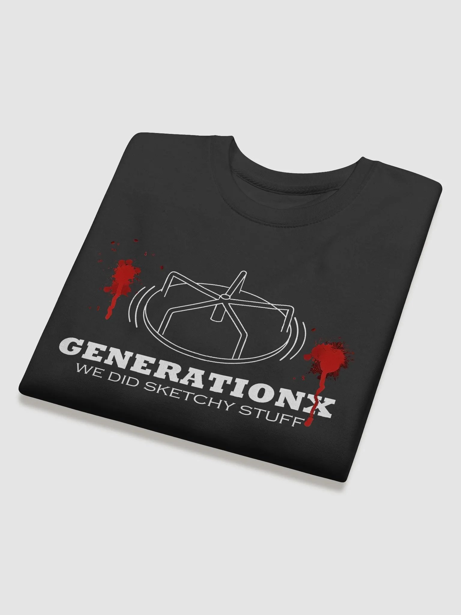 GEN X "We Did Sketchy Stuff" Premium Cotton Heritage Sweatshirt product image (4)