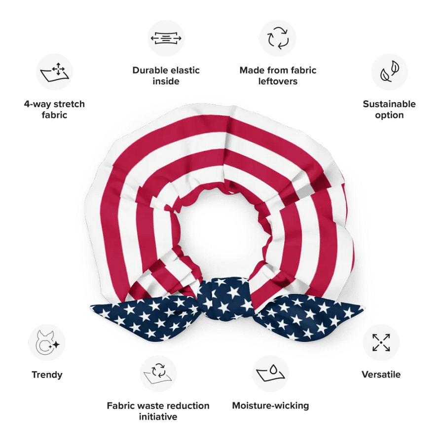 USA Scrunchie with Bow product image (12)
