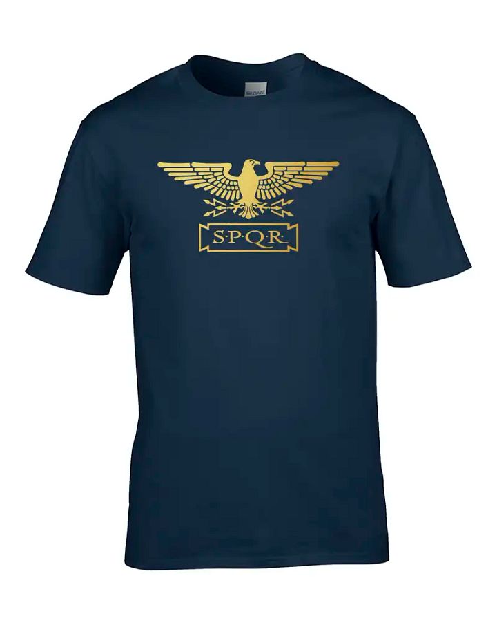 STANDARD SPQR- Roman Empire Metallic Gold Eagle - Men's T-Shirt product image (2)