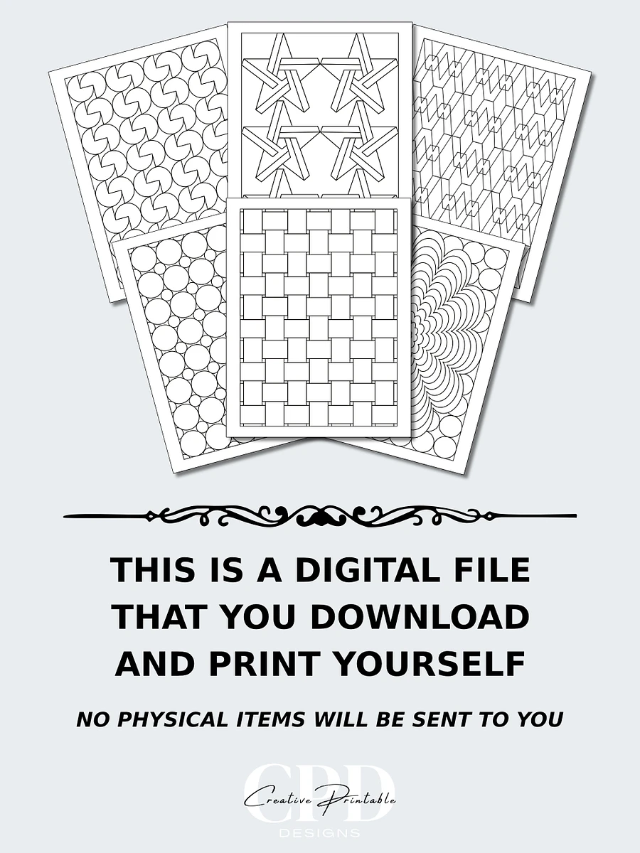 Printable Geometric Pattern Coloring Pages - Volume 2 product image (3)