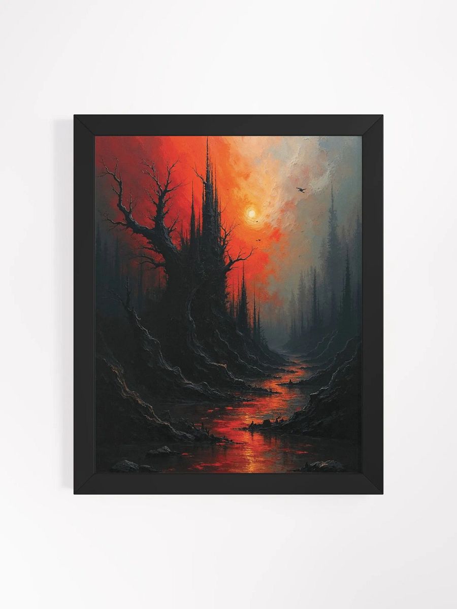 Gothic Sunset River Framed Print product image (7)