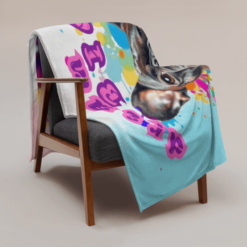 THROW BLANKET - FRENCH BULLDOG - DREAM BIG, SNORE LOUD product image (3)